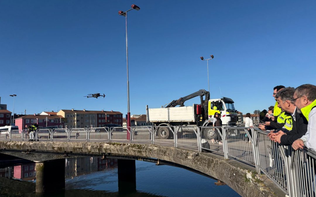 Inspección técnica de los siete grandes puentes municipales de Pontevedra con tecnología láser escáner y drones